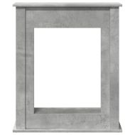 Облицовка за камина бетонно сив 75x20x87,5 см инженерно дърво