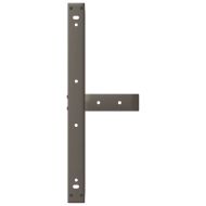 Крака за масичка за кафе, Т-образни, 2 бр., черни, 70x25x(30-31) см, стомана