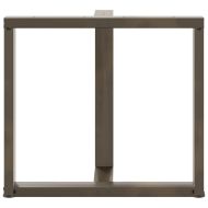 Крака за трапезна маса, Т-образни, 2 бр., черни, 70x35x(72-73) см, стомана