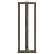 Крака за бар маса, Т-образни, 2 бр., черни, 50x35x(110-111) см, стомана