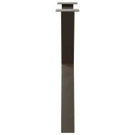 Крака за трапезна маса, X-образни, 3 бр., естествена стомана, 70 x (72-73) см, стомана