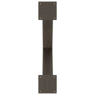 Крака за трапезна маса, X-образни, 3 бр., естествена стомана, 70 x (72-73) см, стомана