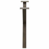 Крака за масичка за кафе, X-образни, 2 бр., естествена стомана, 70 x (42-43) см, стомана