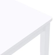 трапезни столове 2 бр. бяла масивна дървесина гума