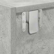 ТВ шкаф, бетонно сив, 80x31x25,5 см, инженерно дърво