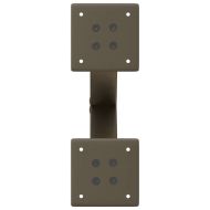 Крака за масичка за кафе, X-образни, 2 бр., естествена стомана, 37 x (30-31) см, стомана