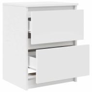 ТВ шкаф, бял, 40x35x54 см, инженерно дърво