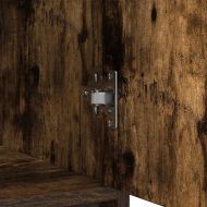 Бюфет с чекмеджета и вратички, опушен дъб, 70,5x34x74,5 см