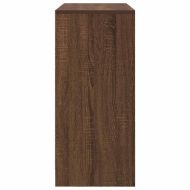 Бюфет с чекмеджета и вратички, кафяв дъб, 70,5x34x74,5 см