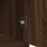 Бюфет с чекмеджета и вратички, кафяв дъб, 70,5x34x74,5 см