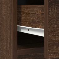 Бюфет с чекмеджета и вратички, кафяв дъб, 70,5x34x74,5 см