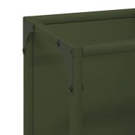 Стойка за дърва за огрев маслиненозелена 25x25x100 см