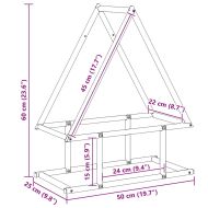 Стойка за дърва за огрев маслиненозелена 50x25x60 см