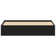 Рамка за легло без матрак Черен дъб Инженерна дървесина