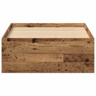 Рамка за легло без матрак старо дърво 75x190 см инженерно дърво