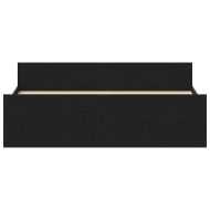 Рамка за легло без матрак Черен дъб 160x200 см инженерно дърво