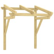 Навес за врата, 100x100x80 см, импрегниран бор масив