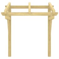 Навес за врата, 100x100x80 см, импрегниран бор масив