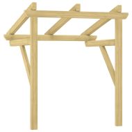 Навес за врата, 100x100x80 см, импрегниран бор масив