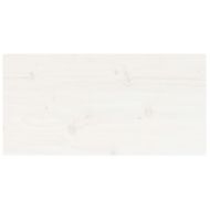 Плот за маса, бял, 80x40x2,5 см, бор масив, правоъгълен