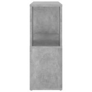 Шкаф библиотека, бетонно сив, 60x24x63 см, инженерно дърво