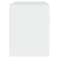 Нощно шкафче, бяло, 45x34,5x44,5 см, инженерно дърво