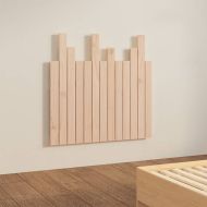 Стенна табла за спалня, 82,5x3x80 см, борово дърво масив