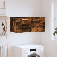 Стенен шкаф, опушен дъб, 80x36,5x35 см, инженерно дърво