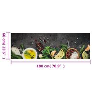 Кухненско килимче, миещо, подправки, 60x180 см, кадифе