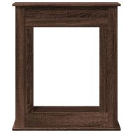 Облицовка за камина, кафяв дъб, 75x20x87,5 см, инженерно дърво