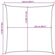 Платно-сенник, 160 г/м², антрацит, 2,5x2,5 м, HDPE
