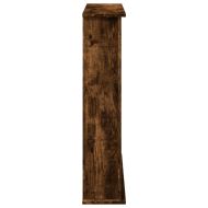 Облицовка за камина, опушен дъб, 75x20x87,5 см, инженерно дърво