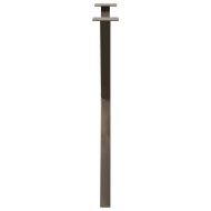 Крака за трапезна маса, X-образни, 2 бр., естествена стомана, 80 x (72-73) см, стомана