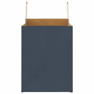 Хартиени торбички 250 бр с дръжки сини 32x22x28 см