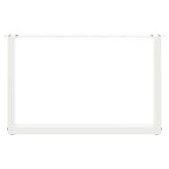 Крака за масичка за кафе, U-образни, 2 бр., бели, 70 x (42-43) см, стомана