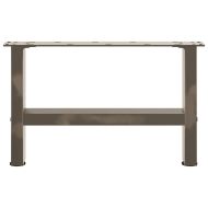 Крака за масичка за кафе, естествена стомана, 2 бр., 50 x (30-31) см, стомана