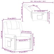 Наклоняем стол, лъскаво кафяв, изкуствена кожа