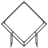 Стелаж за дърва за огрев Антрацит 100x25x100 cm