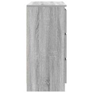 Сайдборд, сив сонома, 80x35x76 см, инженерно дърво