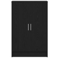 Шкаф за обувки, черен дъб, 60x35x92 см, инженерно дърво