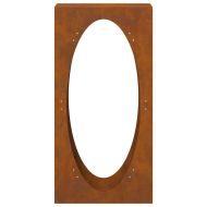 Стойка за дърва за огрев 50x23x100 см Патинираща стомана