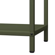 Стойка за дърва за огрев маслиненозелена 40x25x60 см