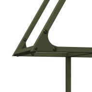 Стойка за дърва за огрев маслиненозелена 80x25x90 см