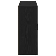 Бюфет, черен дъб, 91x29,5x75 см, инженерно дърво