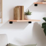 Стенен рафт 40x20x2 см необработен масивен дъб