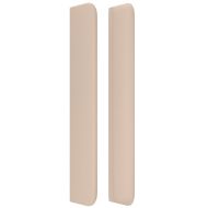 Горна табла с уши, капучино, 83x16x118/128 см, изкуствена кожа