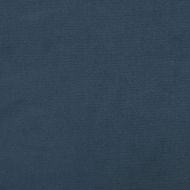 Фотьойл Wingback с табуретка, син, кадифе