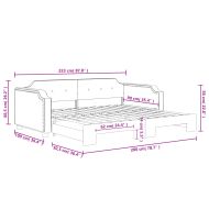 Канапе с изтеглящо разтегателно легло таупе 90x200 см плат