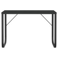 Компютърно бюро, черно, 110x60x73 см, ПДЧ