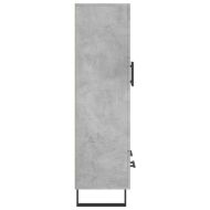 Висок шкаф, бетонно сиво, 69,5x31x115 см, инженерно дърво